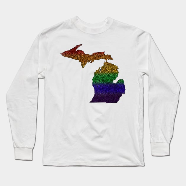 Michigan Pride Long Sleeve T-Shirt by Naoswestvillage